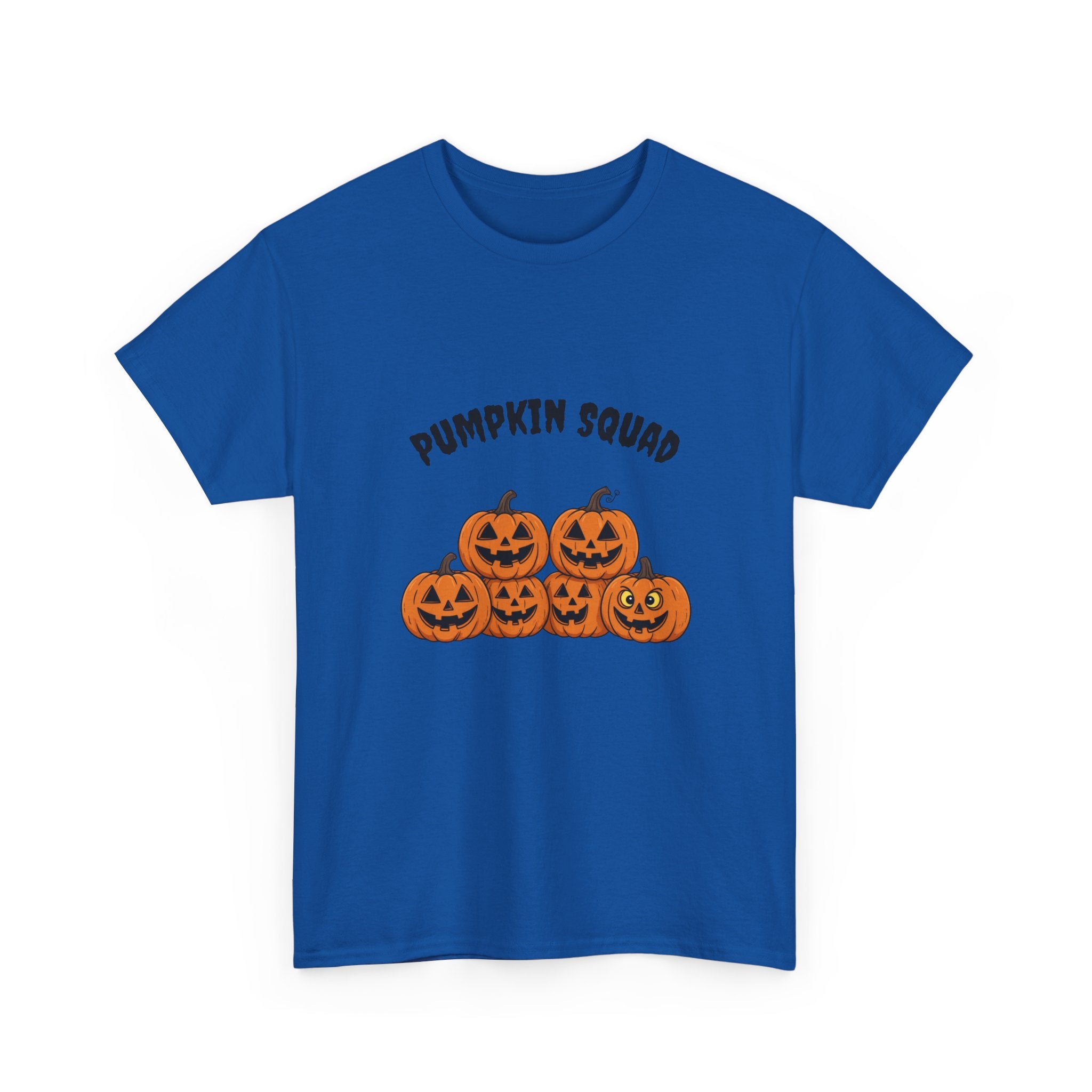 Funny Halloween T-Shirt - Pumpkin Squad | Cute Jack-o'-Lanterns with Funny Faces | Spooky Season Graphic Tee