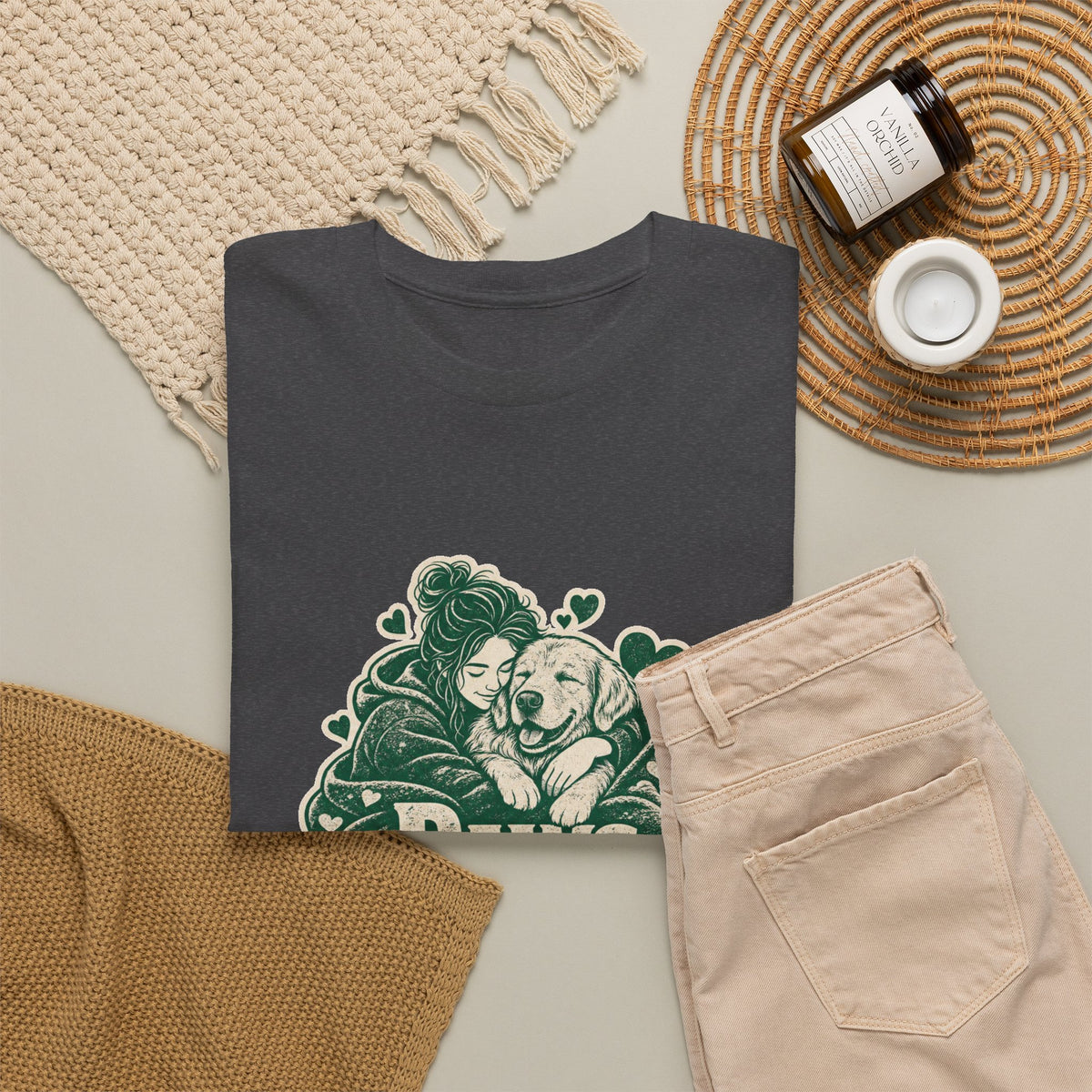 Golden Retriever Cuddles T-Shirt – unisex t-shirt by PrintMyDream