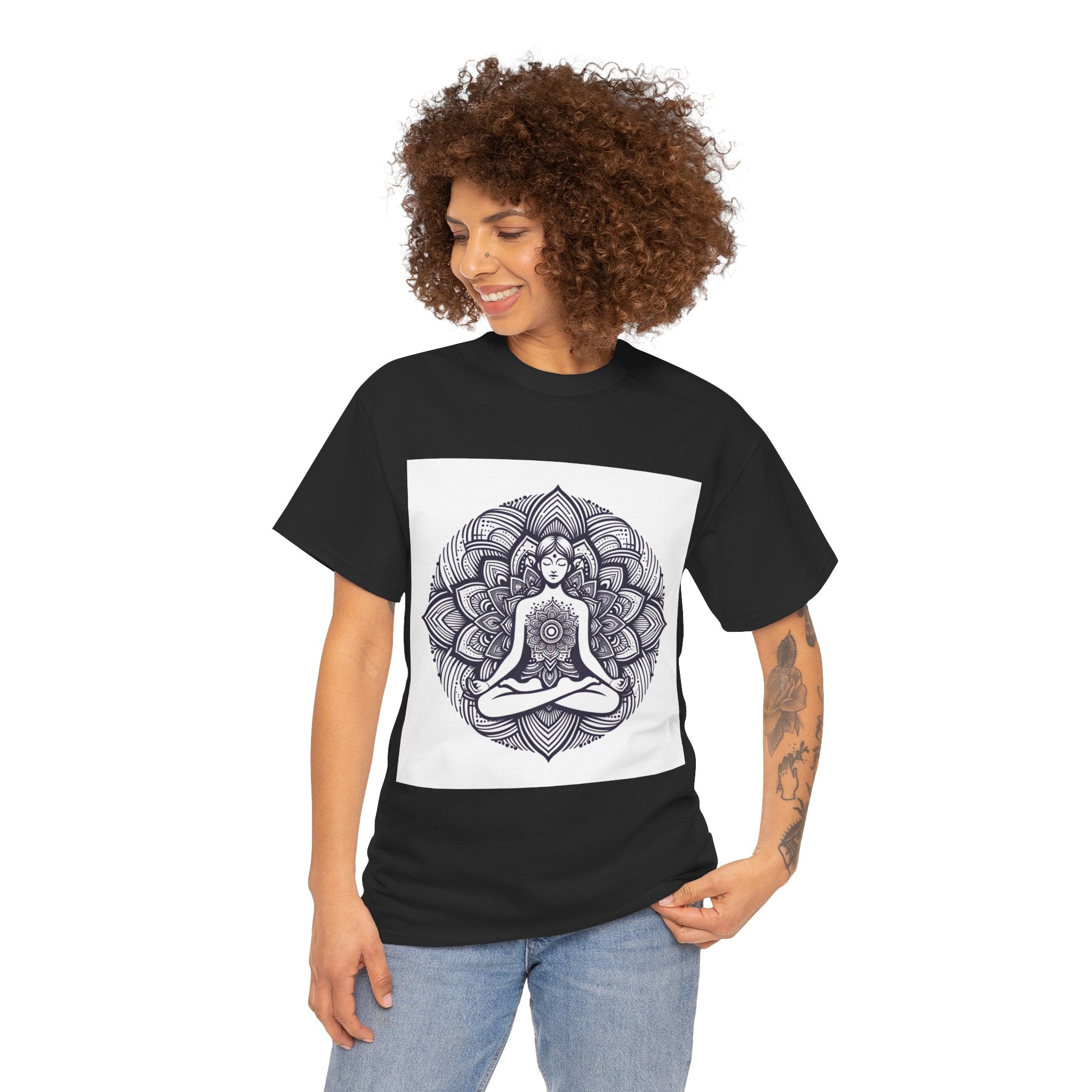 Meditating Lotus Mandala T-Shirt