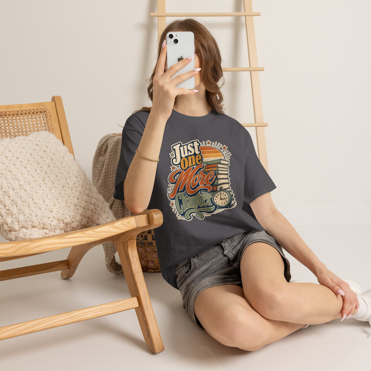 Bookworm Night Reader Tee - Just One More Chapter