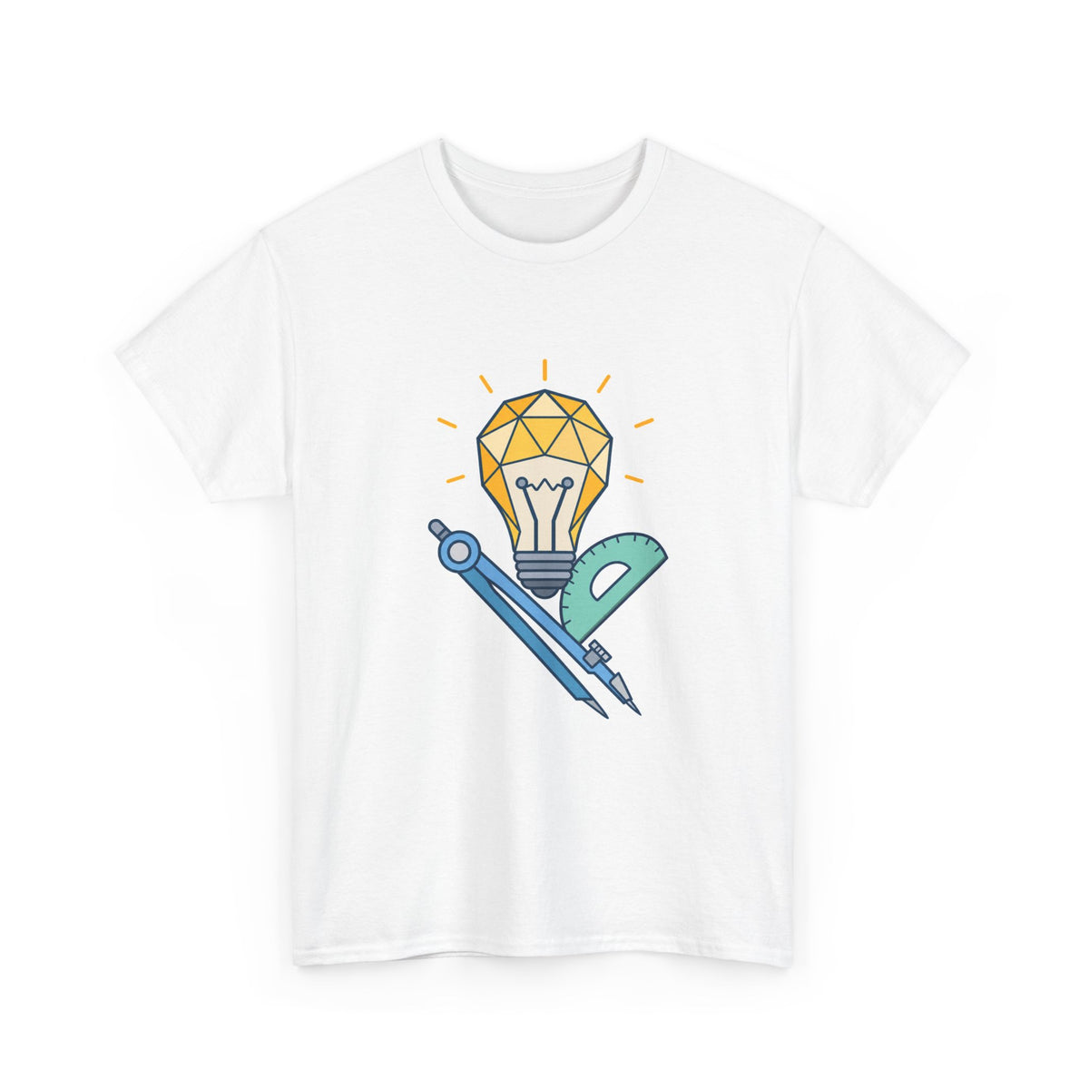 Lightbulb Math Tools T-Shirt – unisex t-shirt by PrintMyDream