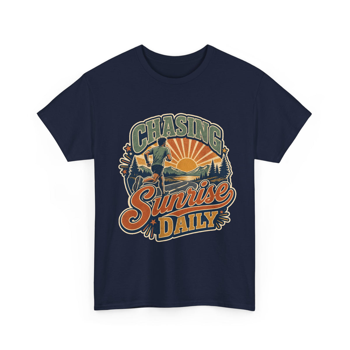 Original Sunrise Runner Design T-shirt for Early Risers