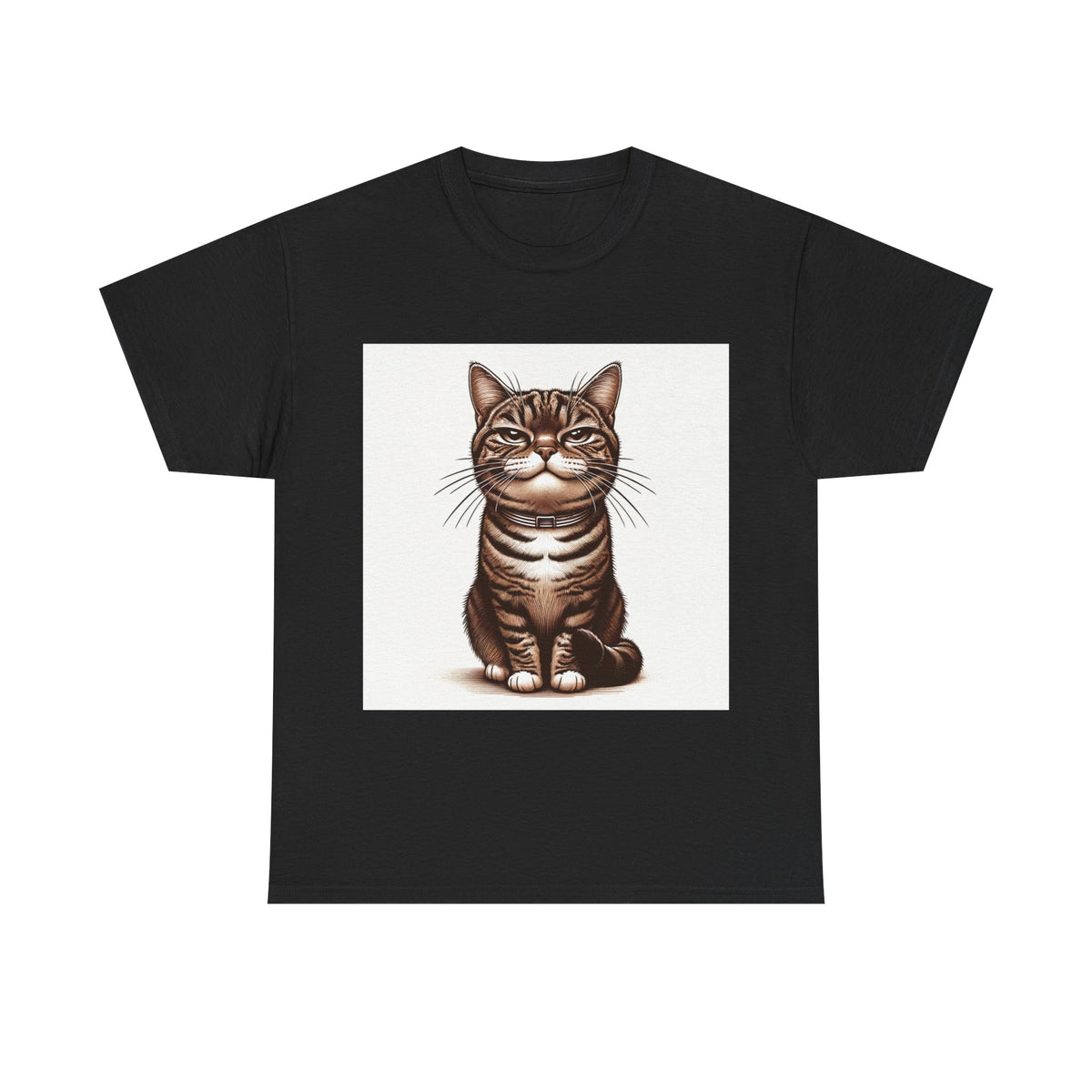 Tabby Cat Attitude - Sassy tabby cat with attitude expression and humorous caption celebrating cat personality