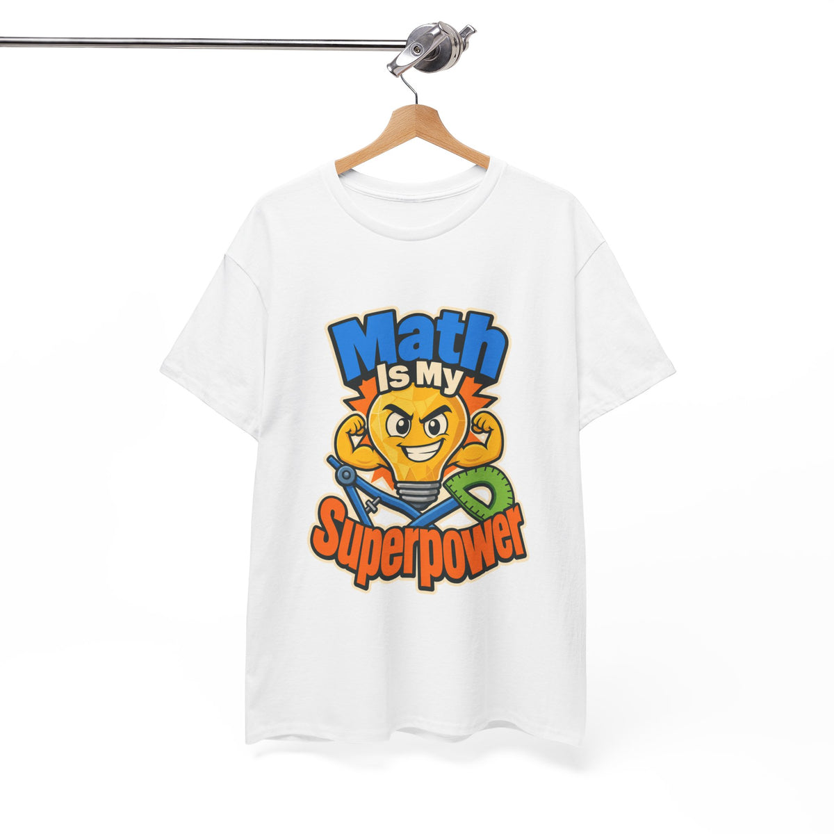 Geometric Lightbulb Design T-Shirt for Math Pros