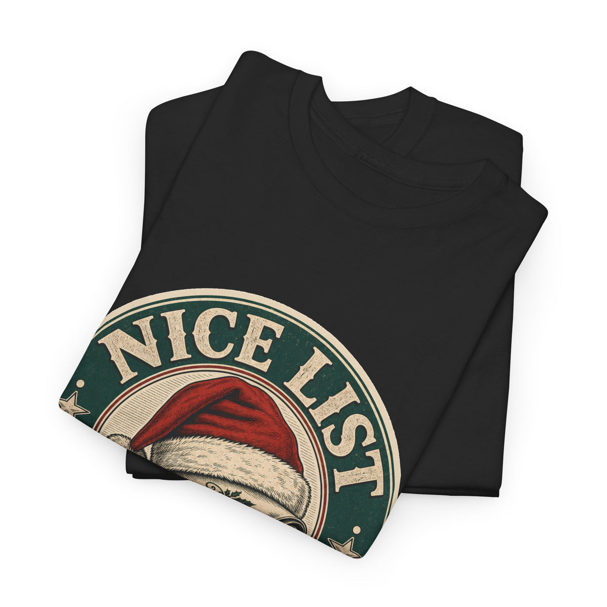 Nice List Certified Christmas T-Shirt – unisex t-shirt by PrintMyDream