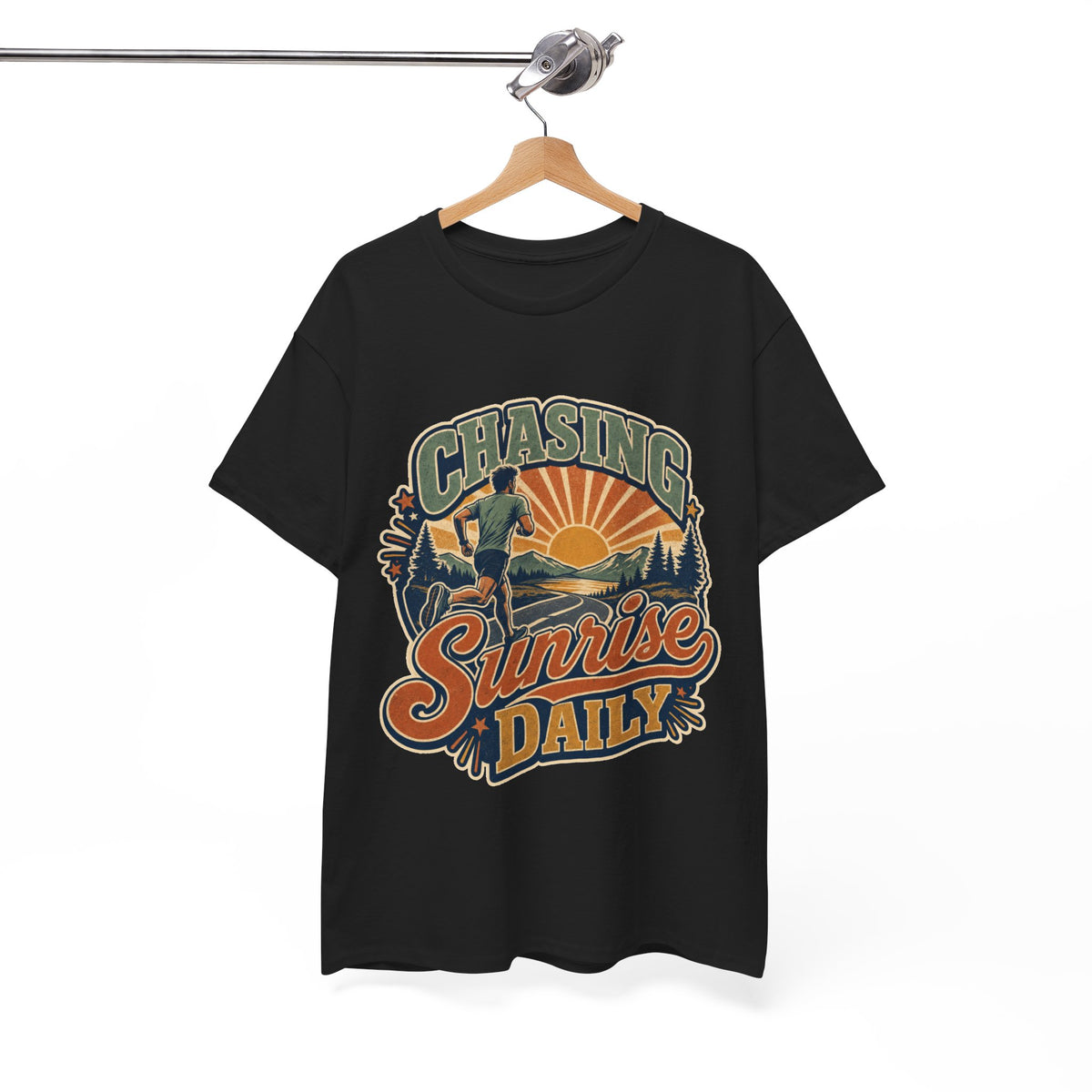 Original Sunrise Runner Design T-shirt for Early Risers