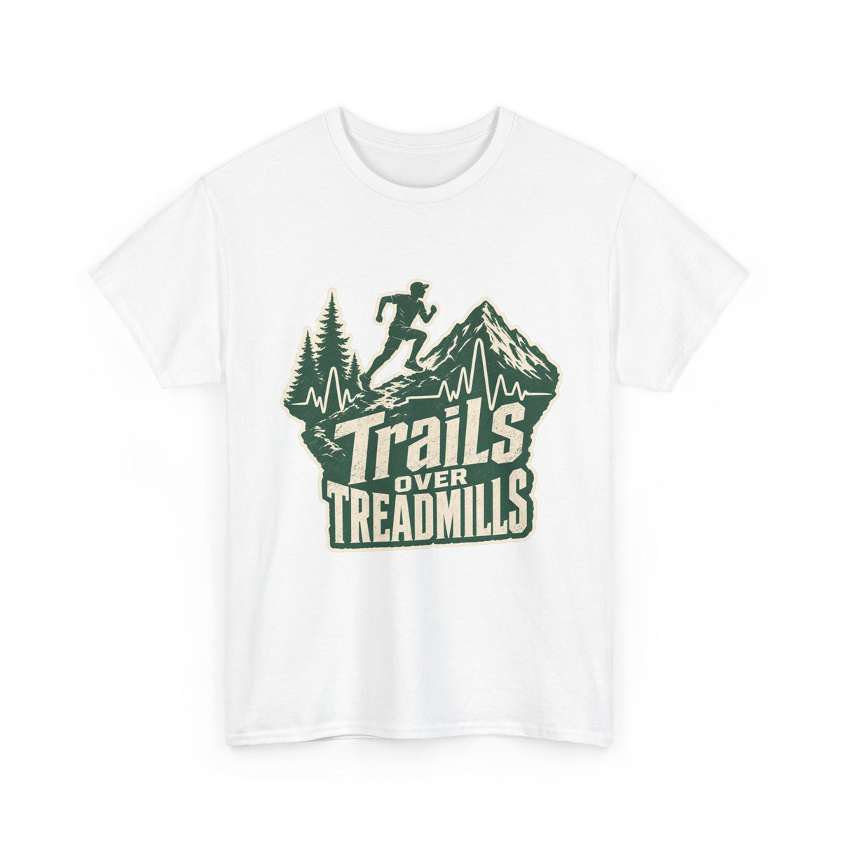Trail Runner Heartbeat T-Shirt – unisex t-shirt by PrintMyDream