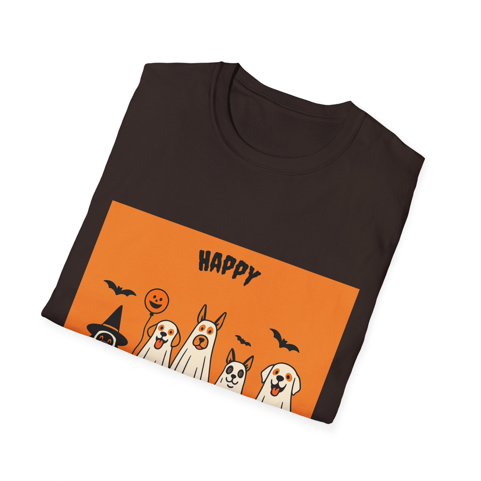 Funny Dog Ghost Squad Unisex T-Shirt - Happy Halloween Design