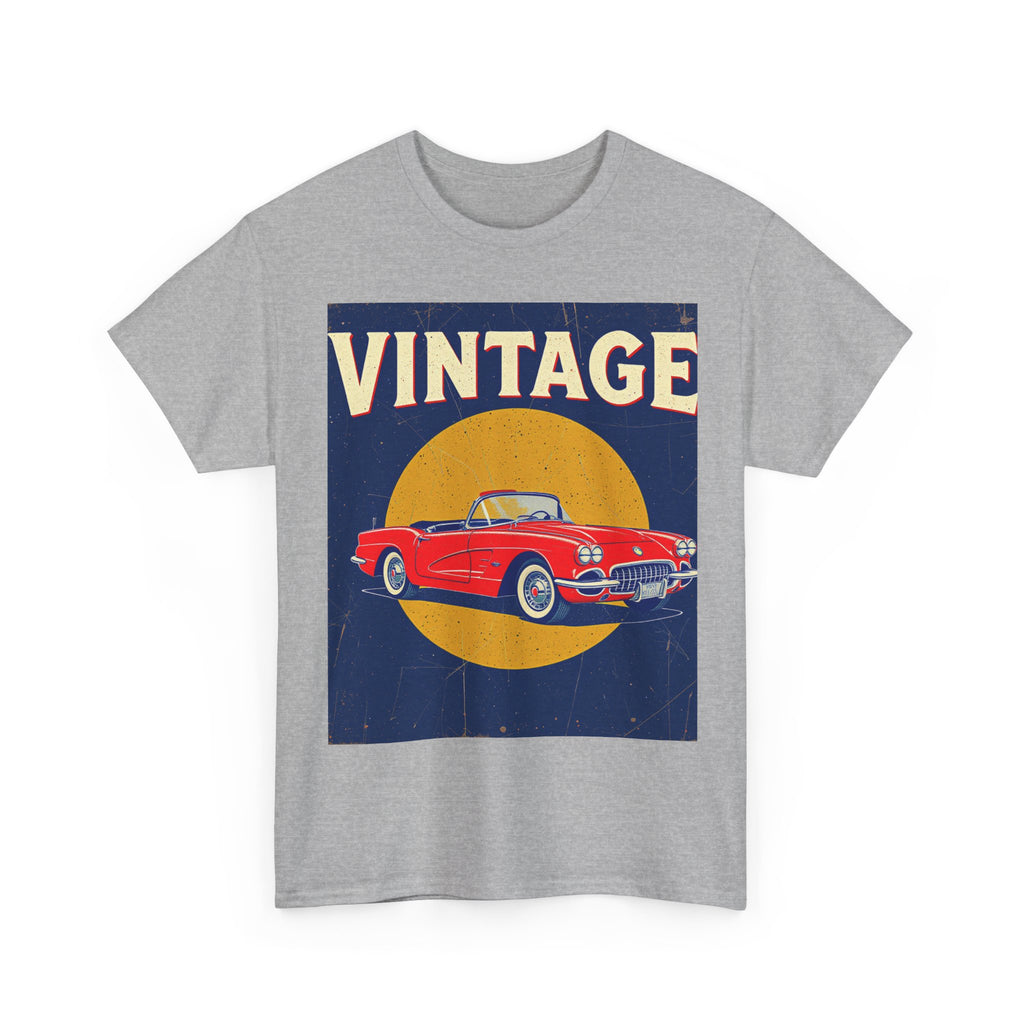 Vintage Car Graphic Tee, Retro Car Oldtimer Muscle Car Style