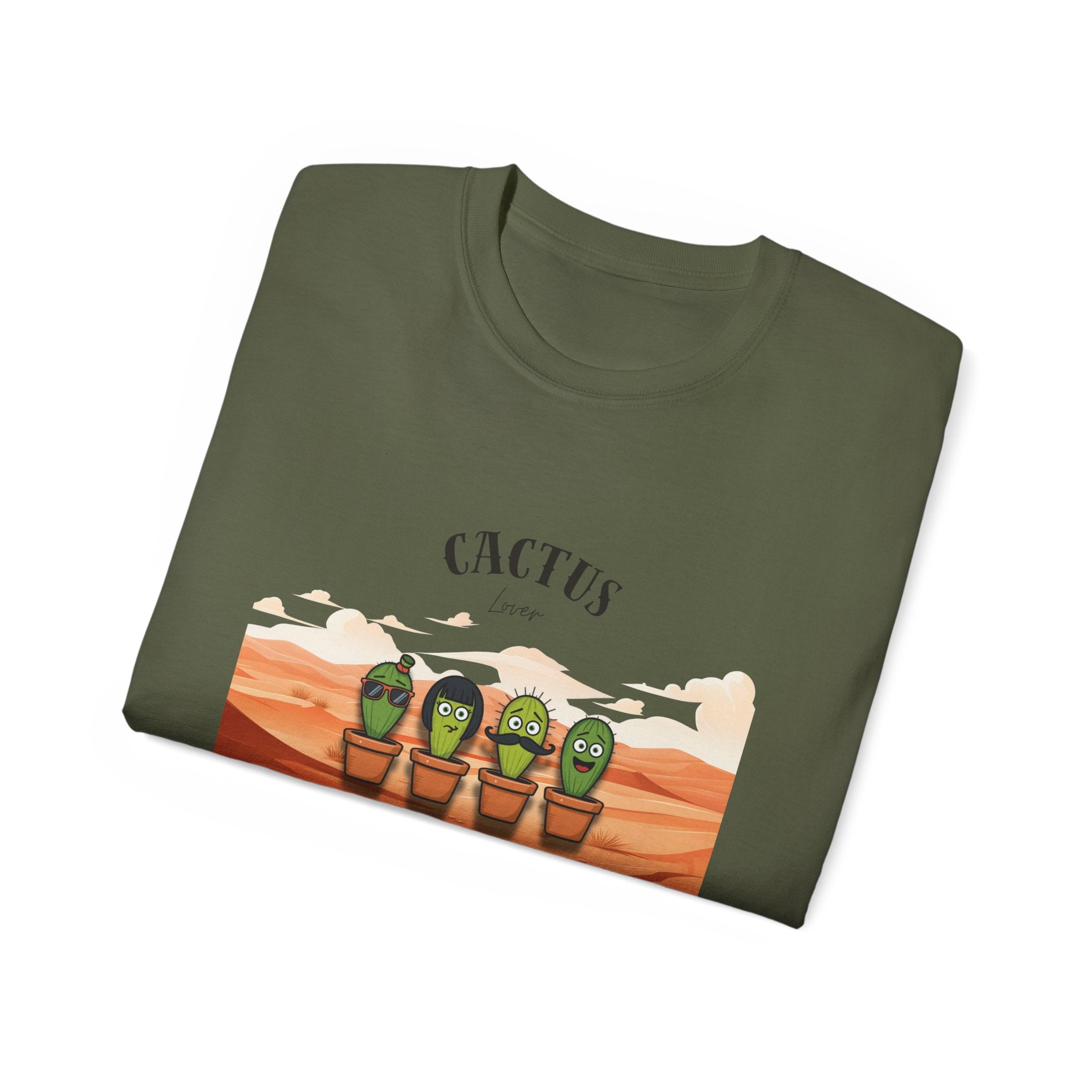 Cactus Graphic Tee, Fun and Quirky Unisex Shirt for Plant Lovers, Perfect for Casual Wear, Gifts, and Summer Days
