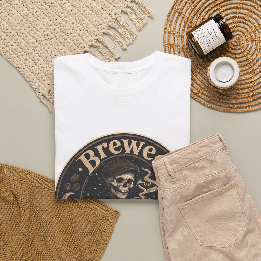 Grinning Skeleton Barista T-Shirt – unisex t-shirt by PrintMyDream