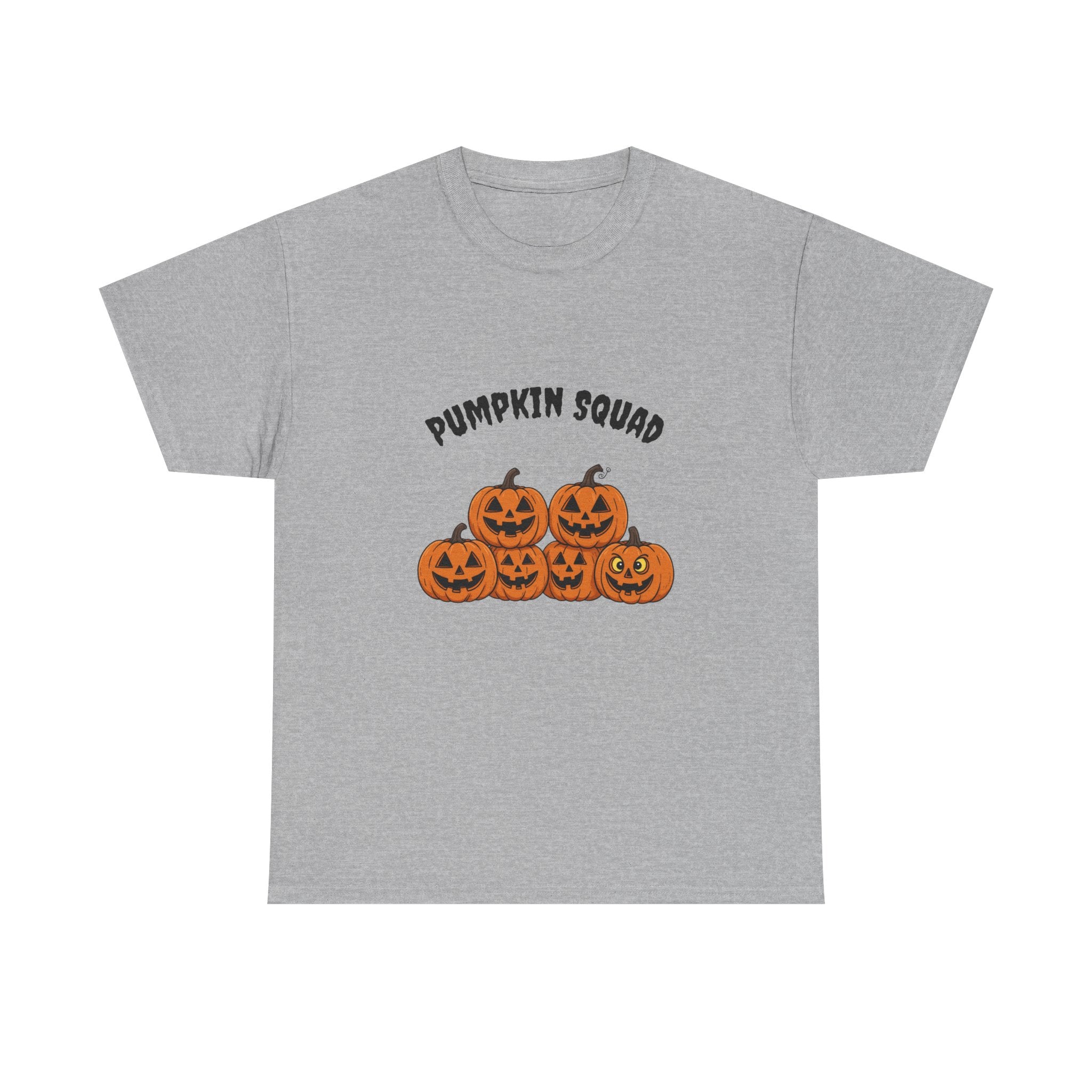 Funny Halloween T-Shirt - Pumpkin Squad | Cute Jack-o'-Lanterns with Funny Faces | Spooky Season Graphic Tee