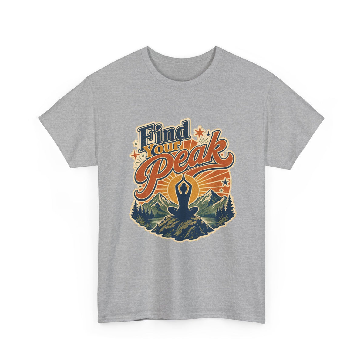 Find Your Peak Yoga T-Shirt – unisex t-shirt by PrintMyDream