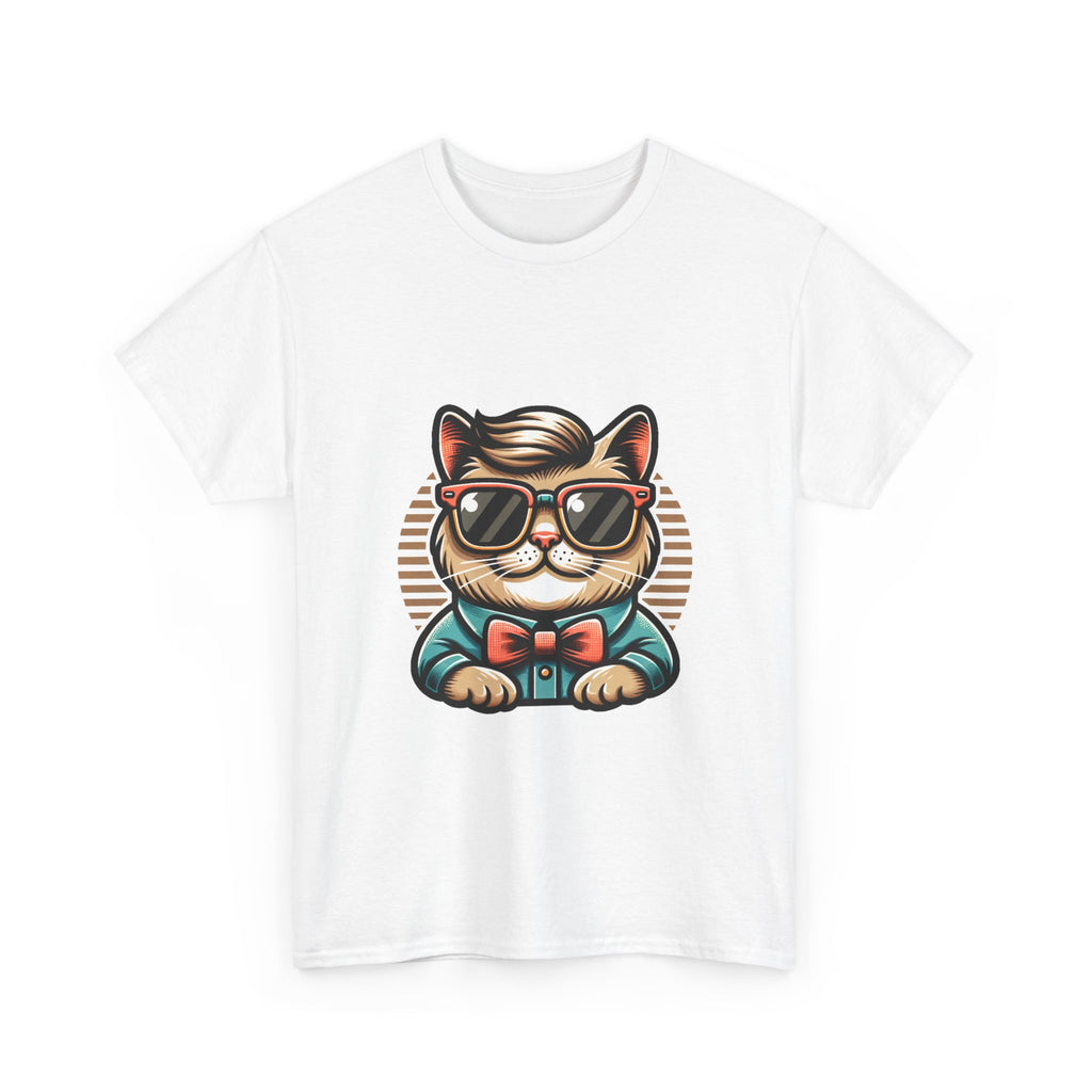 Chat drôle avec lunettes de soleil rétro