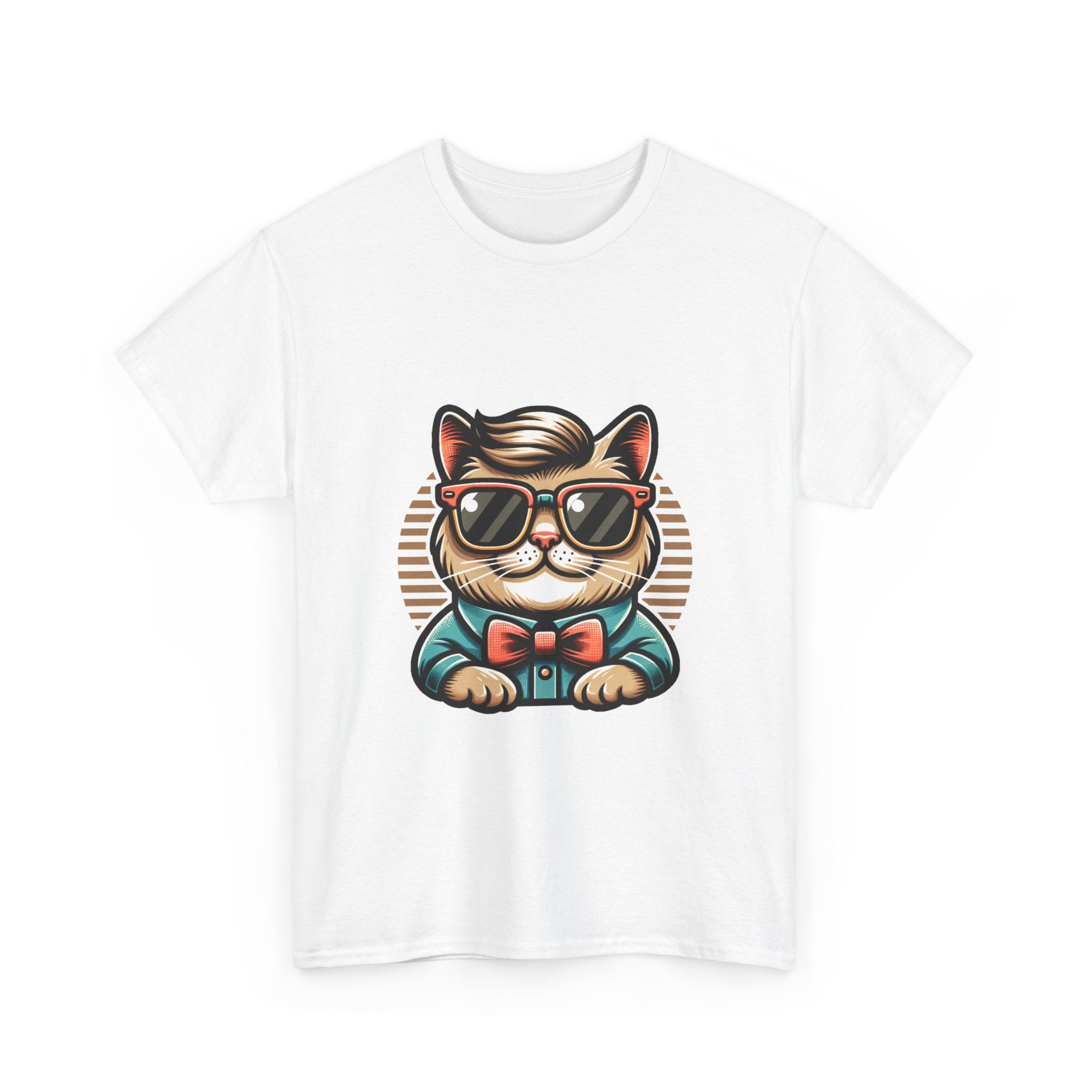 Chat drôle avec lunettes de soleil rétro
