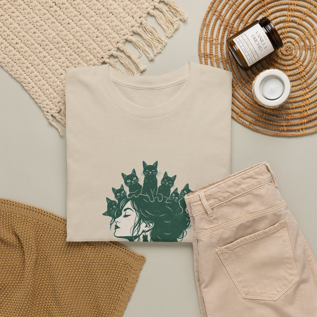 Cat Mom Crown T-Shirt – unisex t-shirt by PrintMyDream