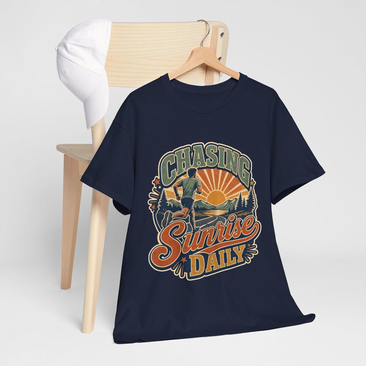 Original Sunrise Runner Design T-shirt for Early Risers