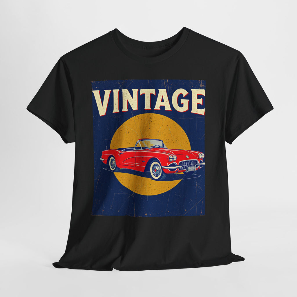 Vintage Car Graphic Tee, Retro Car Oldtimer Muscle Car Style