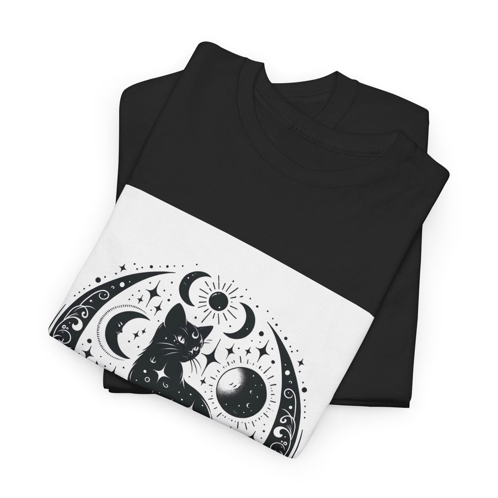 Mystic Moon Cat T-Shirt – unisex t-shirt by PrintMyDream