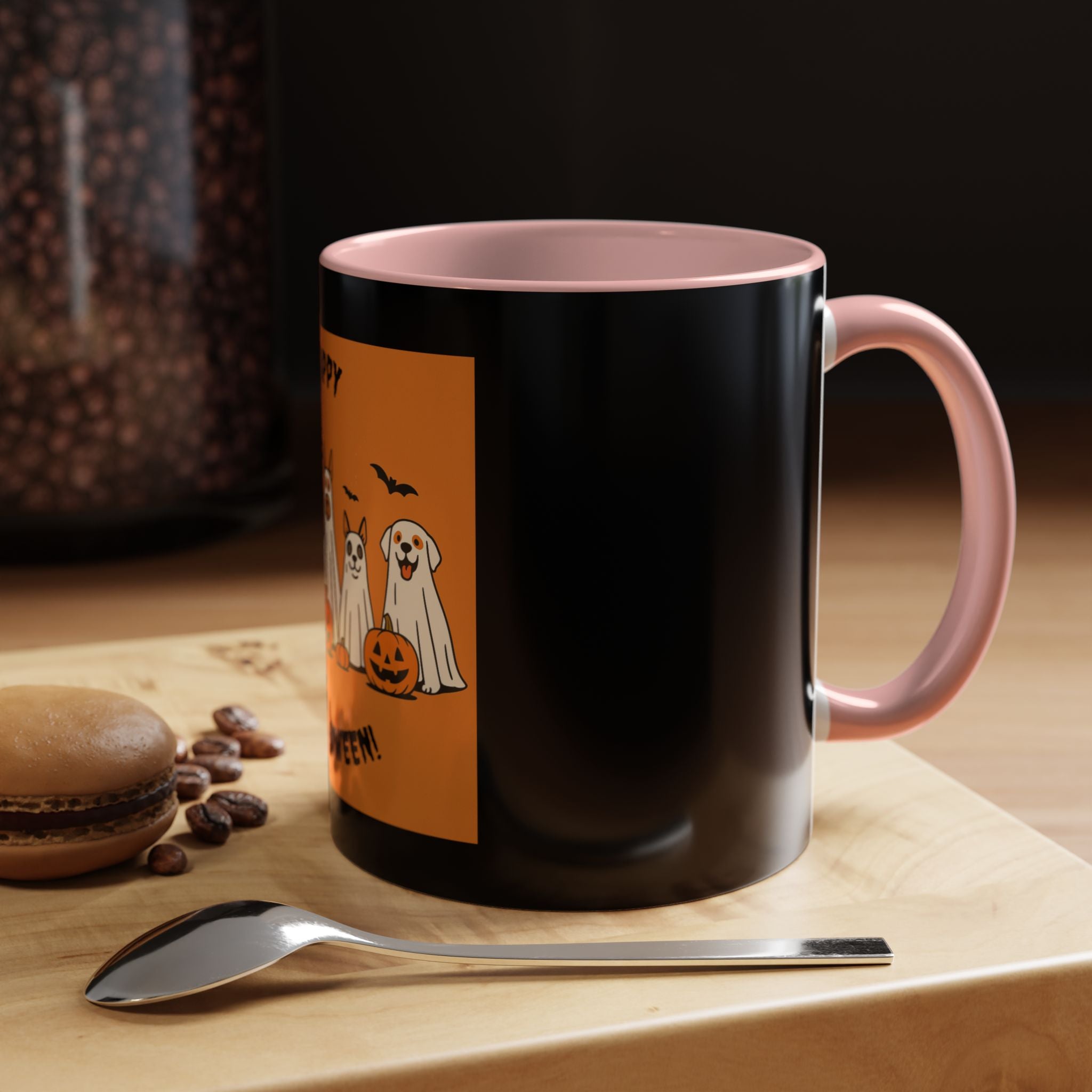 Halloween Ghosts Coffee Mug, Spooky Mug, Autumn Drinkware, Trick or Treat Gift, Holiday Coffee Cup