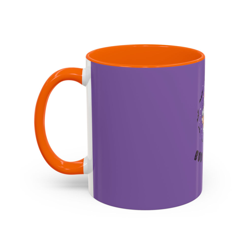 Boo or Sweet – Cute Halloween Ghost Mug with Candy & Pumpkin Design