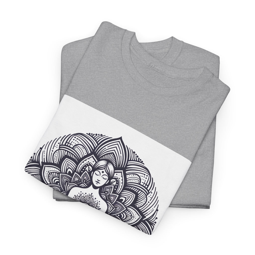 Meditating Lotus Mandala T-Shirt – unisex t-shirt by PrintMyDream