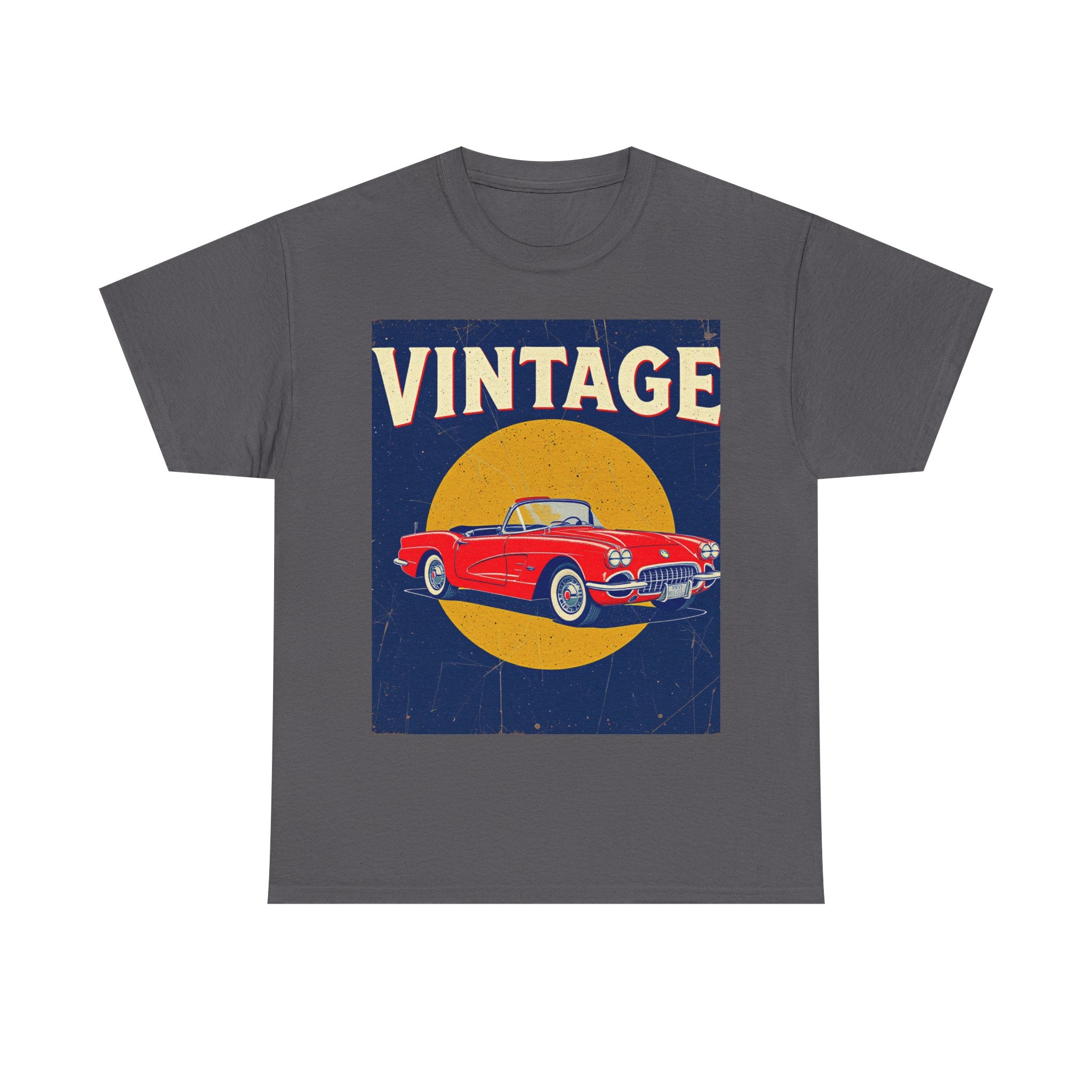 Vintage Car Graphic Tee, Retro Car Oldtimer Muscle Car Style