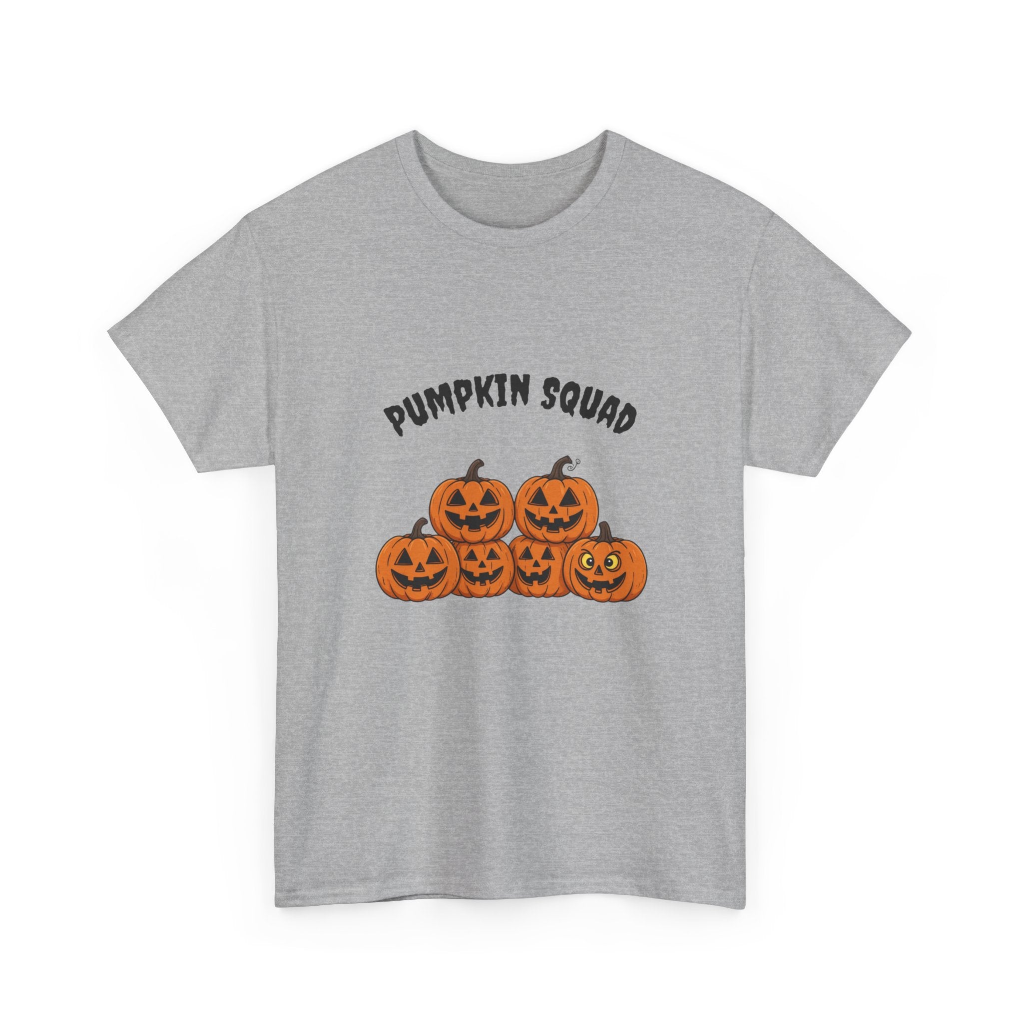 Funny Halloween T-Shirt - Pumpkin Squad | Cute Jack-o'-Lanterns with Funny Faces | Spooky Season Graphic Tee