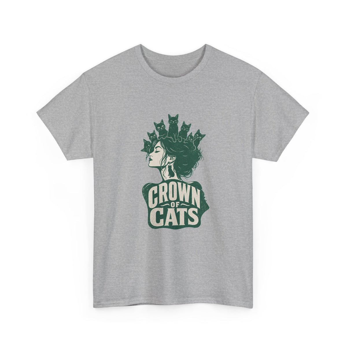 Cat Mom Crown T-Shirt – unisex t-shirt by PrintMyDream