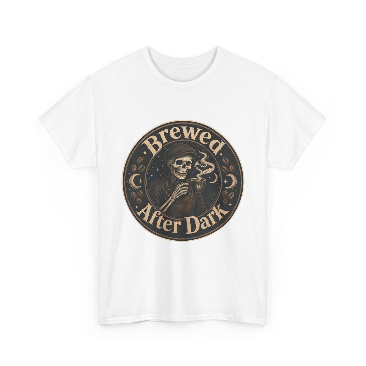 Grinning Skeleton Barista T-Shirt – unisex t-shirt by PrintMyDream