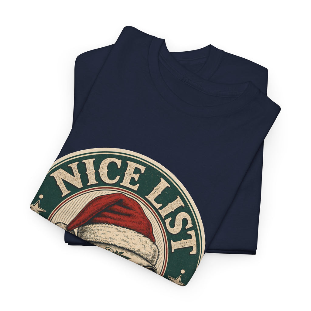 Nice List Certified Christmas T-Shirt – unisex t-shirt by PrintMyDream