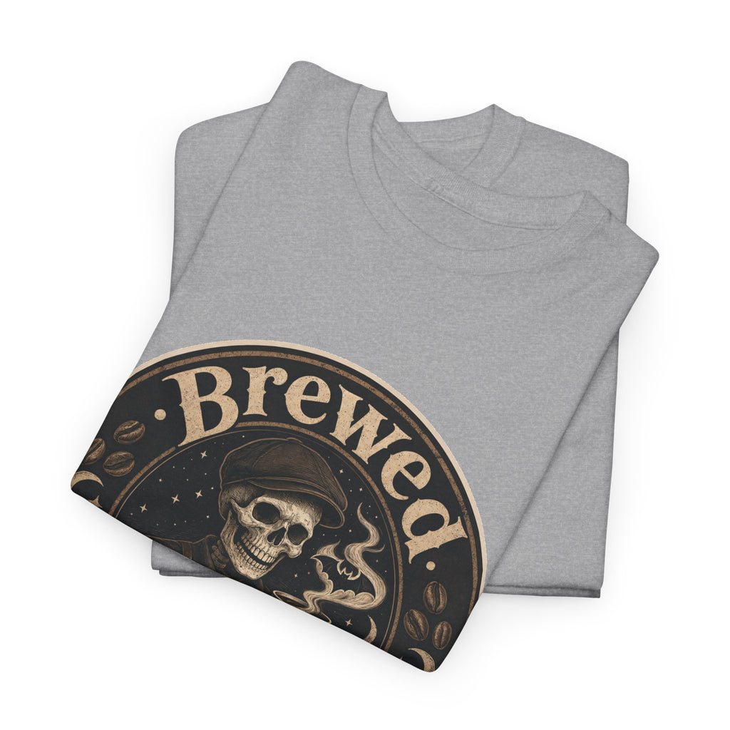 Grinning Skeleton Barista T-Shirt – unisex t-shirt by PrintMyDream