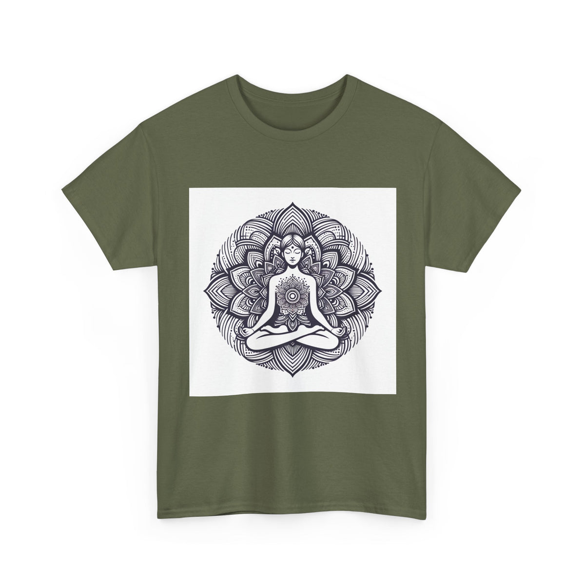 Meditating Lotus Mandala T-Shirt – unisex t-shirt by PrintMyDream