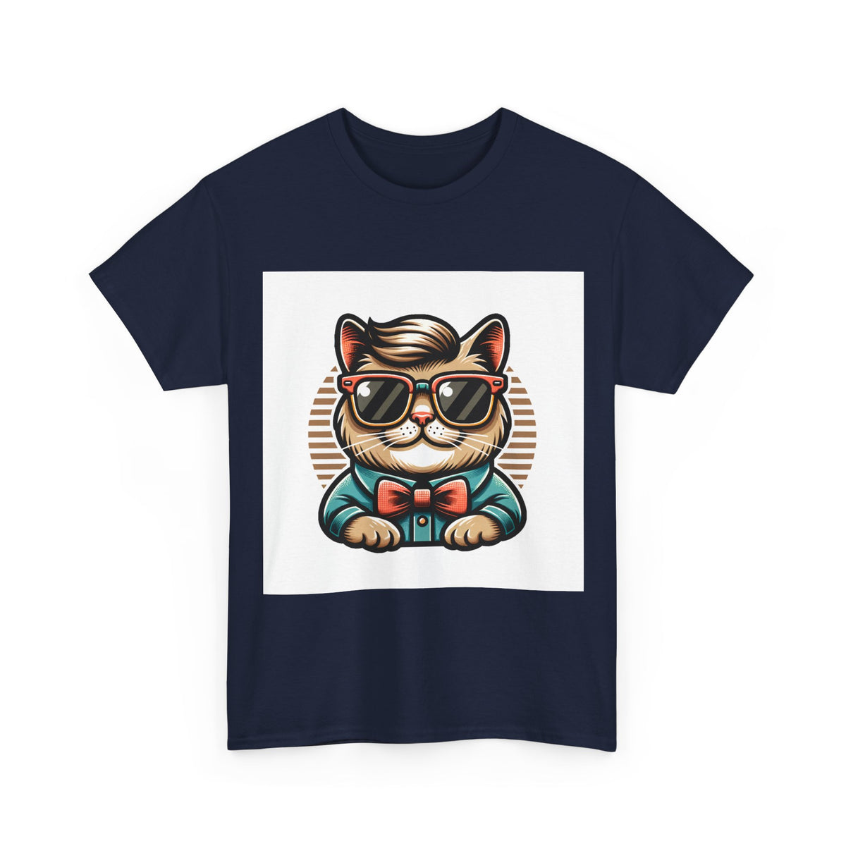 Chat drôle avec lunettes de soleil rétro
