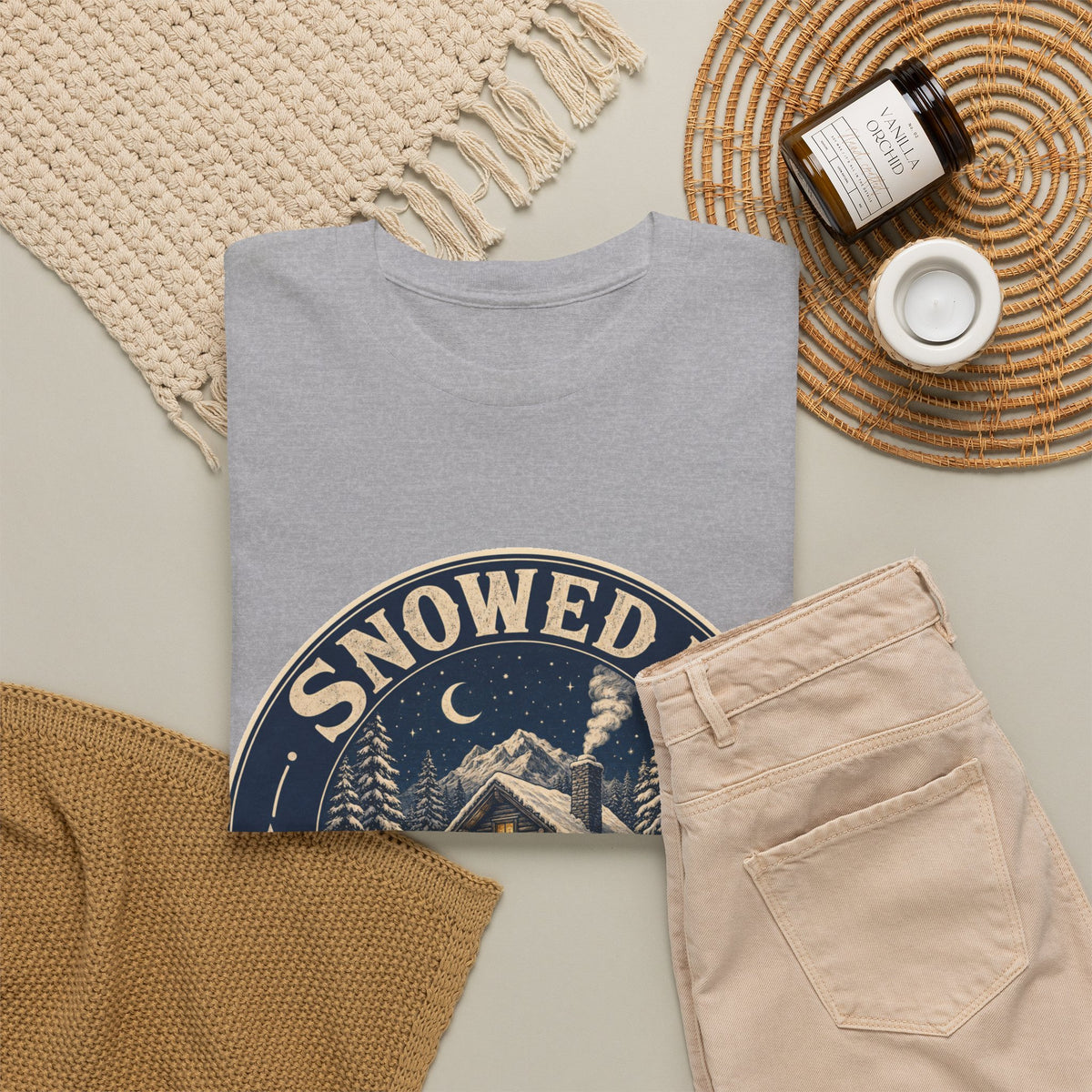 Snowed In & Happy T-Shirt – unisex t-shirt by PrintMyDream