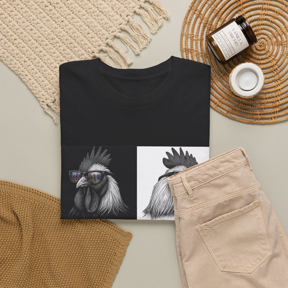 Hipster Chicken T-Shirt – unisex t-shirt by PrintMyDream