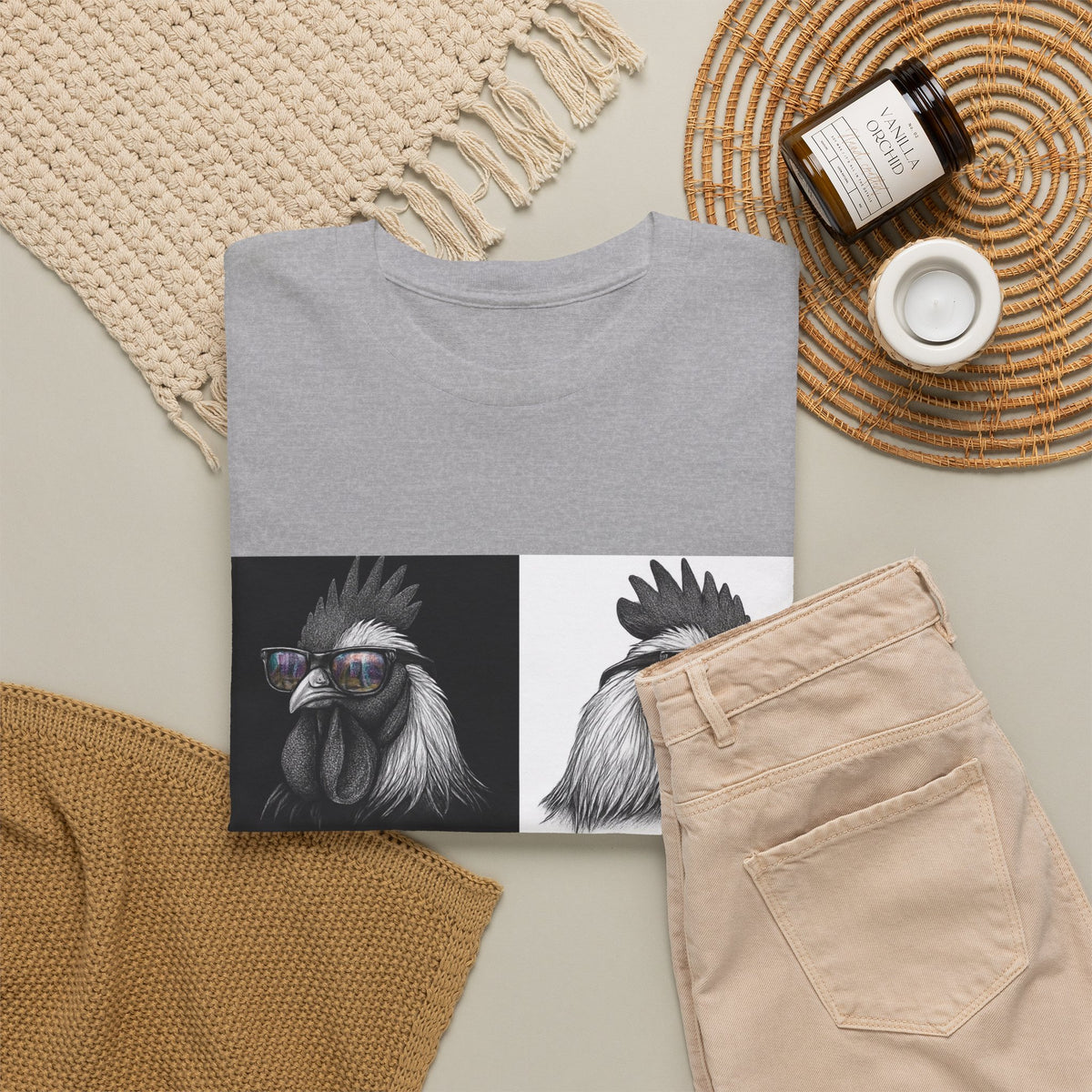 Hipster Chicken T-Shirt – unisex t-shirt by PrintMyDream