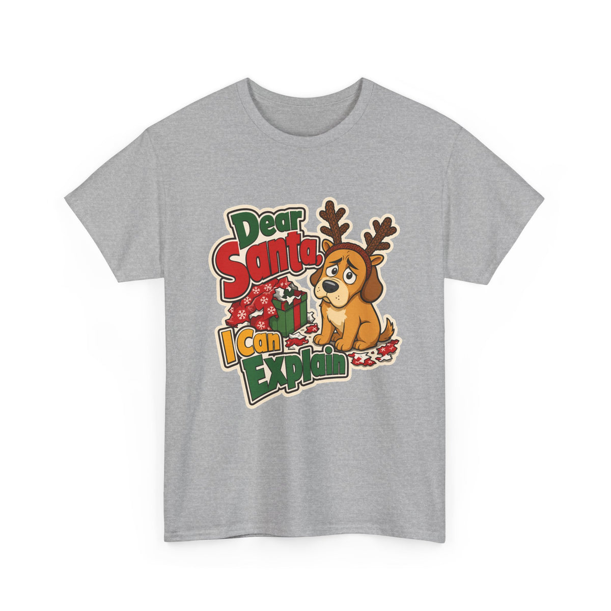 Guilty Dog Christmas T-Shirt – unisex t-shirt by PrintMyDream