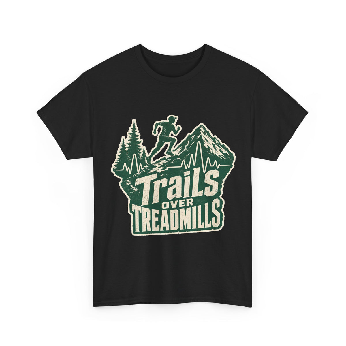 Trail Runner Heartbeat T-Shirt - Adventure Fitness