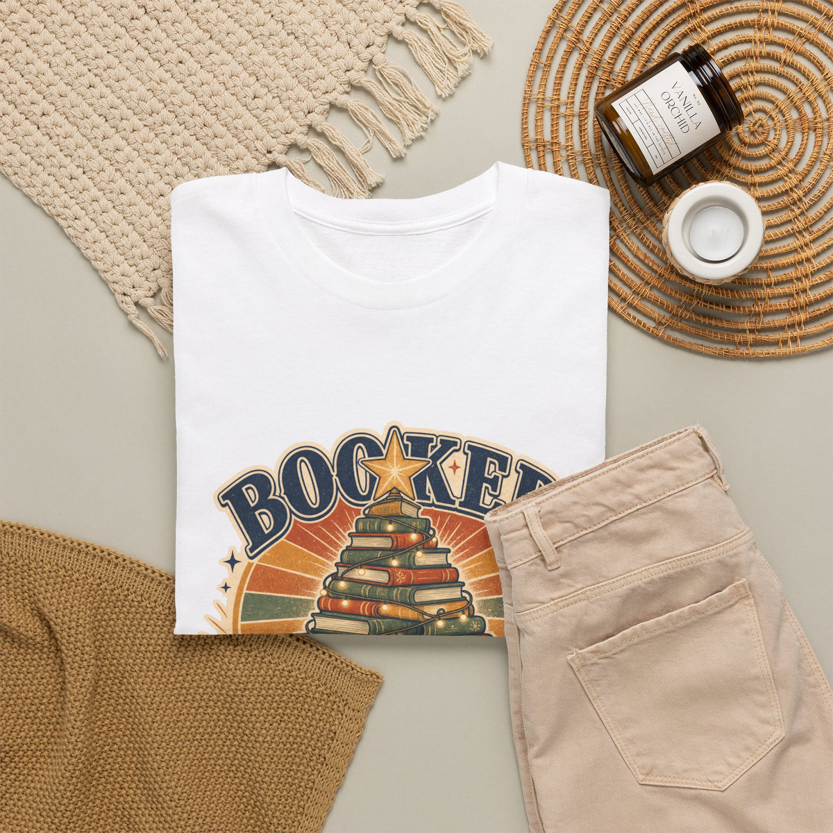 Book Christmas Tree T-Shirt – unisex t-shirt by PrintMyDream
