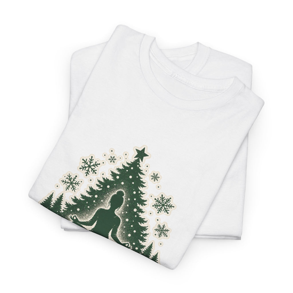 Namaste Home for the Holidays Yoga T-Shirt – unisex t-shirt by PrintMyDream