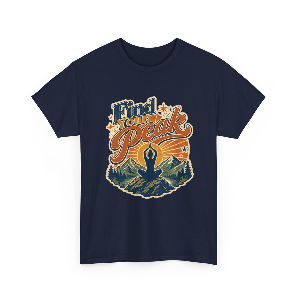 Find Your Peak Yoga T-Shirt – unisex t-shirt by PrintMyDream