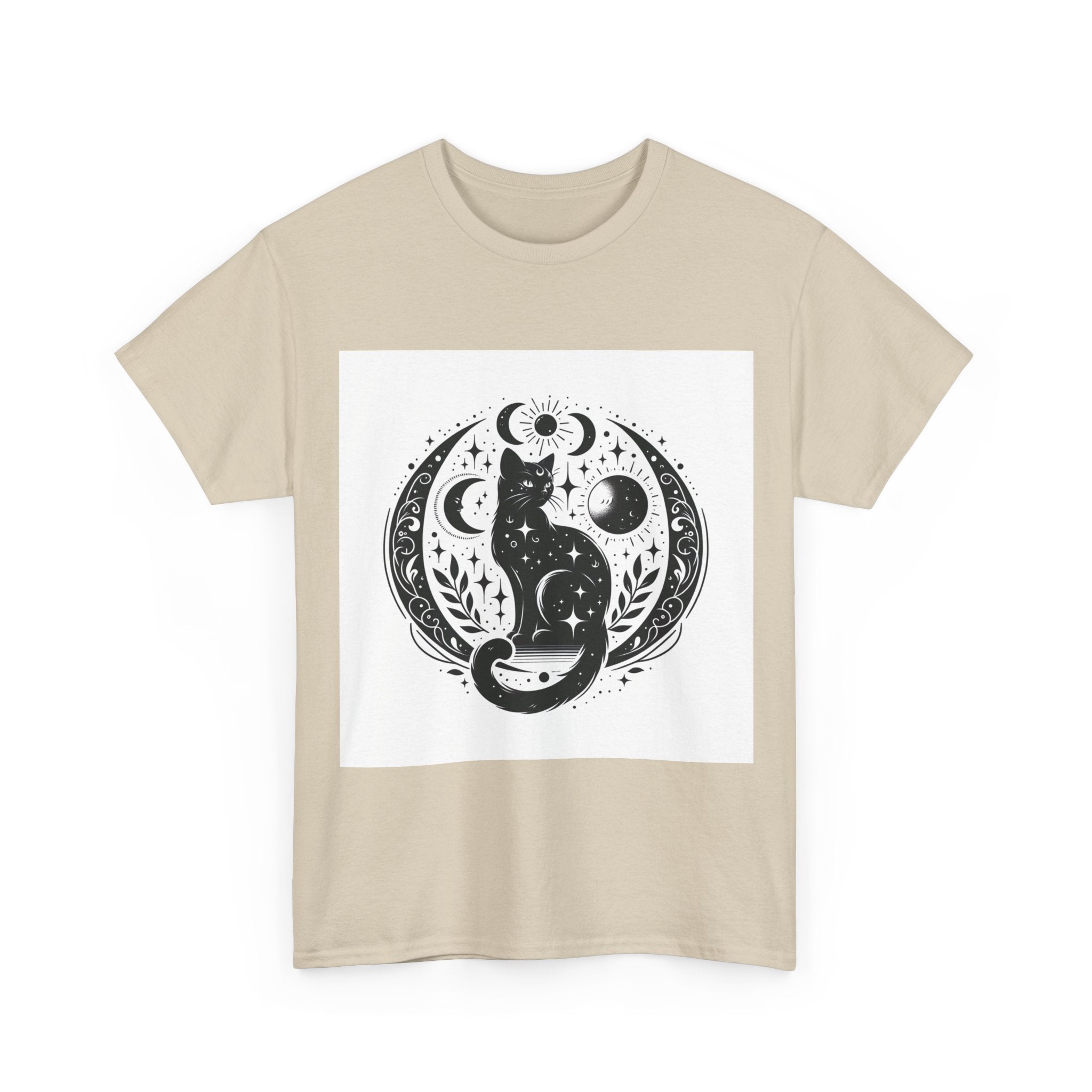 Mystic Moon Cat  — Celestial Black Cat Graphic Tee