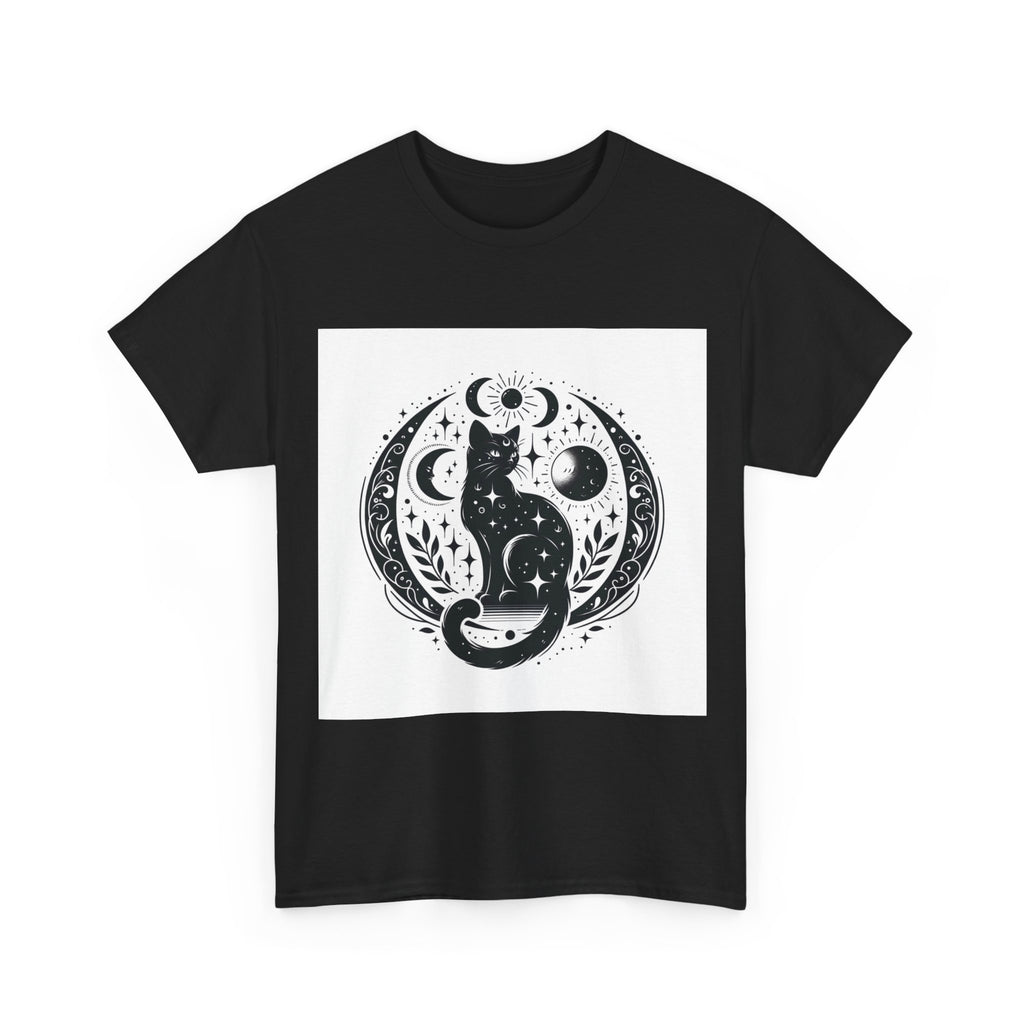 Mystic Moon Cat  — Celestial Black Cat Graphic Tee