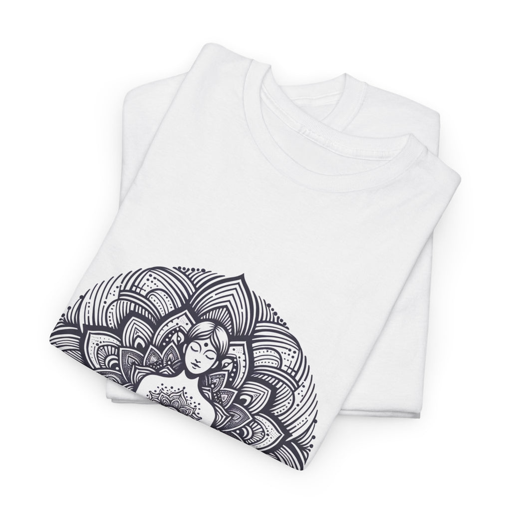 Meditating Lotus Mandala T-Shirt – unisex t-shirt by PrintMyDream