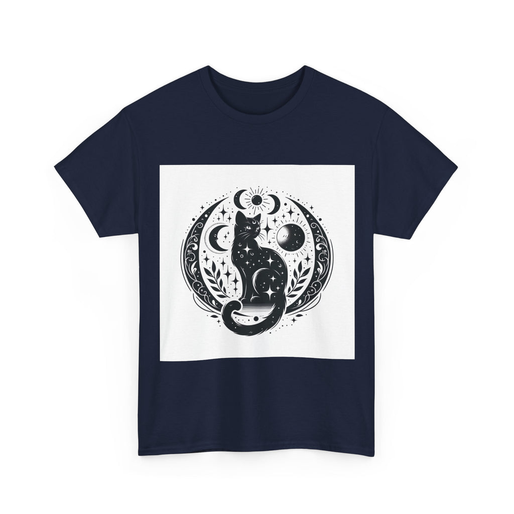Mystic Moon Cat  — Celestial Black Cat Graphic Tee