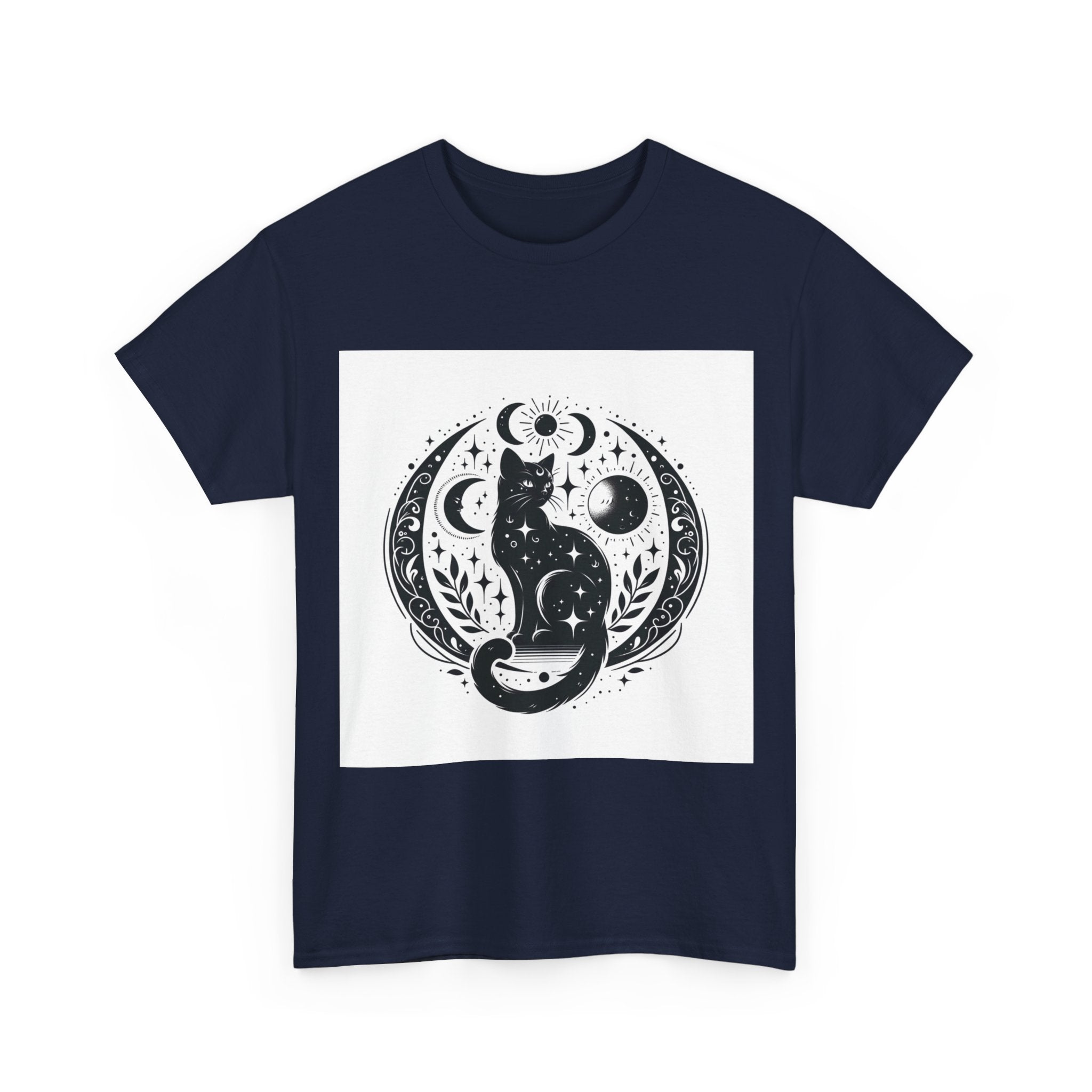 Mystic Moon Cat  — Celestial Black Cat Graphic Tee