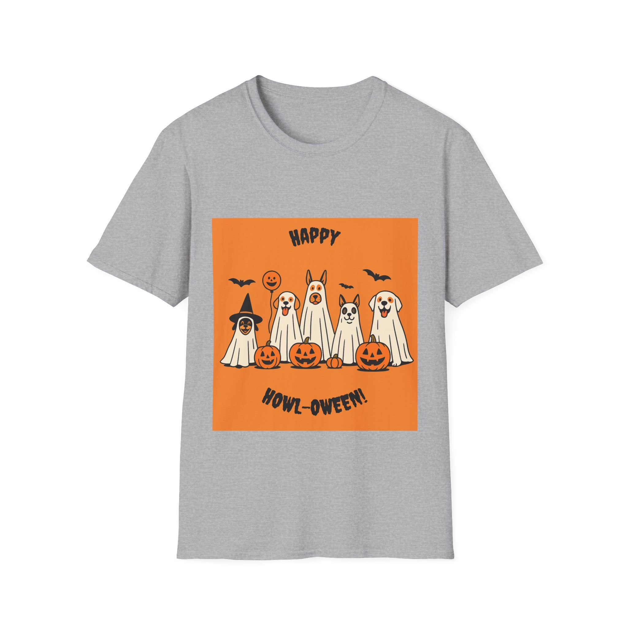 Funny Dog Ghost Squad Unisex T-Shirt - Happy Halloween Design