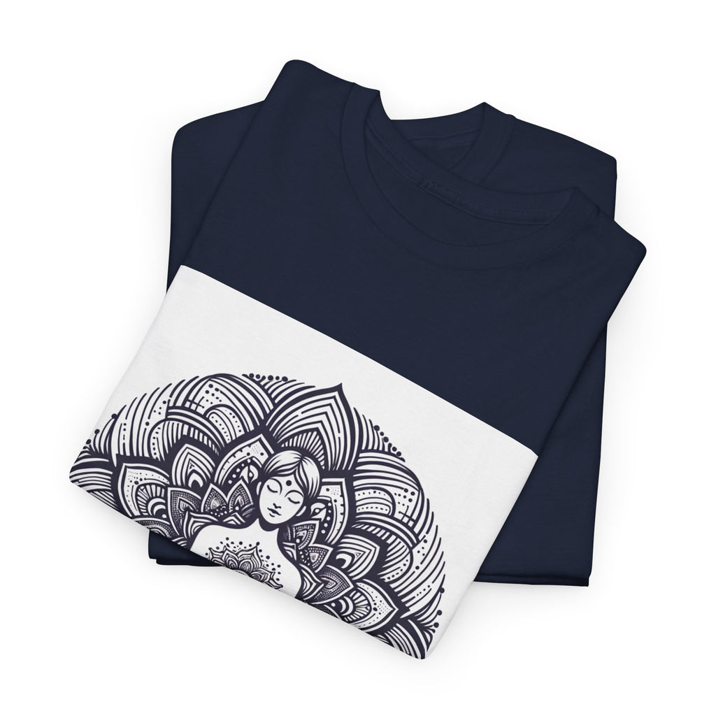Meditating Lotus Mandala T-Shirt – unisex t-shirt by PrintMyDream