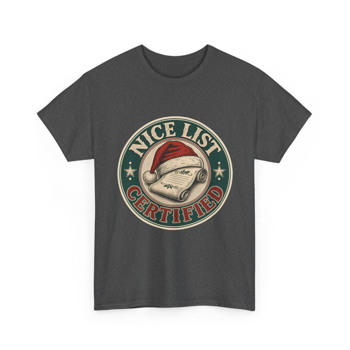 Nice List Certified Christmas T-Shirt – unisex t-shirt by PrintMyDream